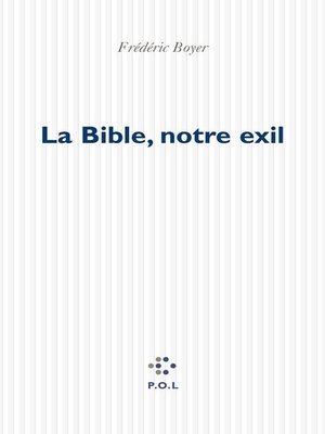 cover image of La Bible, notre exil